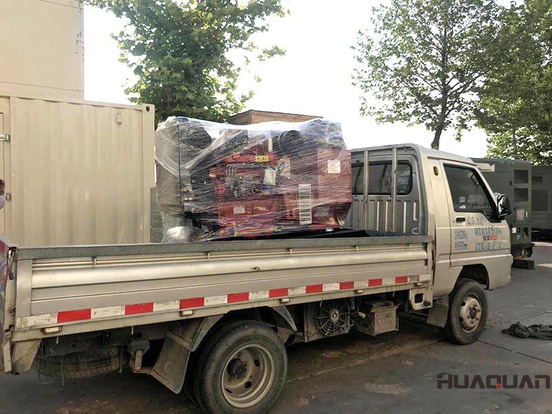 一臺HQ40GF標(biāo)配柴油發(fā)電機(jī)組在6.25號，發(fā)往山東省濱州