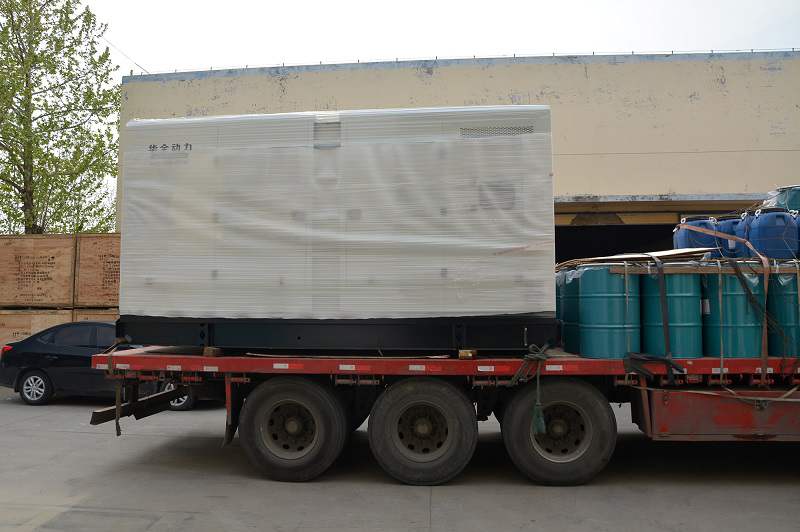 3月13日，一臺(tái)50kw靜音箱柴油發(fā)電機(jī)組從華全動(dòng)力發(fā)往北京市