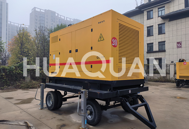 湖北大冶550kW移動式發電機組電站